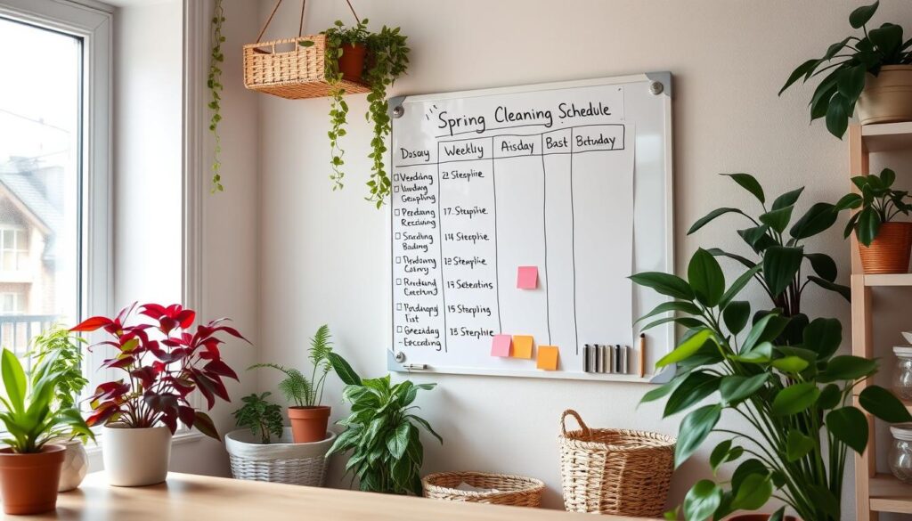 spring cleaning schedule